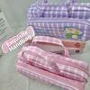 New Cute Design Stationery Pouch Embroidery Style House Pattern Pencil Storage Bags Large Capacity Pencil Case School Use