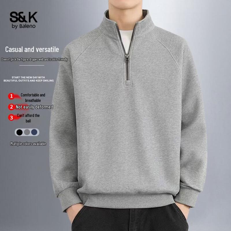 Baleno Men's S&K Series Half-Zip Pullover Sweatshirt