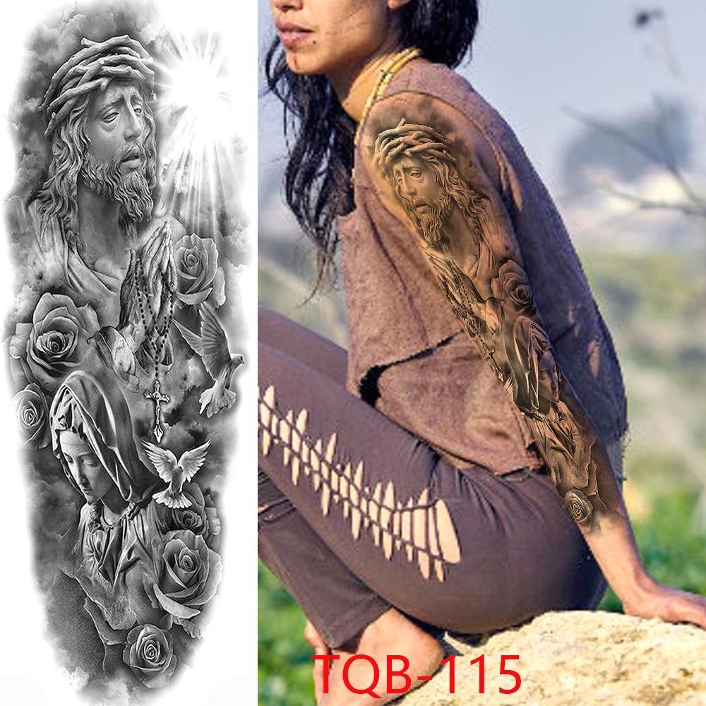 1 STK 480*170 MM tatoveringsklistremerker stor størrelse arm tatovering  vanntett midlertidig tatovering engel hodeskalle totem kroppskunst falsk  tatovering for kvinner og menn kjøp billig — fri frakt, ekte anmeldelser  med bilder — Joom, image size:1000x1000