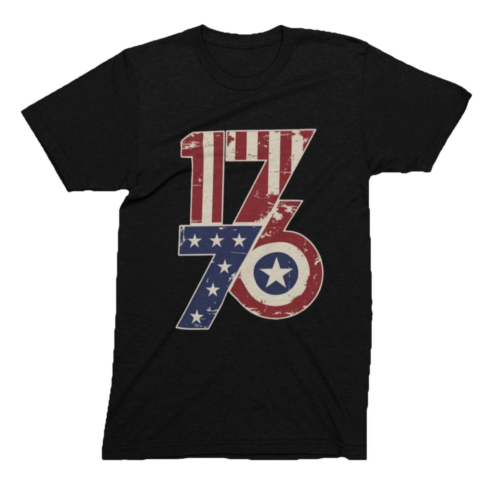 1776 T-Shirt | Patriotic 1776 American Flag Shirt | 4th of July Tee 3XL