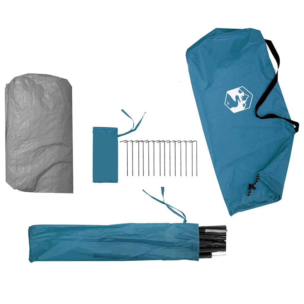 2 Person Camping Tent Blue Waterproof