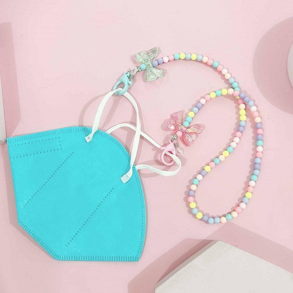 Cute Love Pearl Glasses Chain Anti-lost Mask Chain New Bowknot Hanging Rope