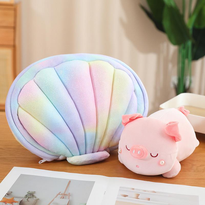Adorable Plush Shell Pig Toy Soft And Colorful Pearl Pig For Girls Gift Cute Stuffed Animal