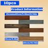 10 sztuk 40x15cm PVC Naklejki Podłogowe Samoprzylepne Naklejki Wodoodporne Pogrubione Naklejki Podłogowe z Drewnianym Wzorem Naklejki Salon