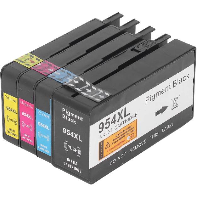 Ink Cartridge, for HP 954 Printer Cartridge with BK C M Y Colors, Printer Ink Cartridge for 7720 7740, for Pro 8210 8710 8720 8730