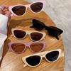 Vintage Sun Glasses Fashion Trendy Riding Fishing Shades For Women Men Ladies Luxury Cat Eye Sunglasses Small Frame
