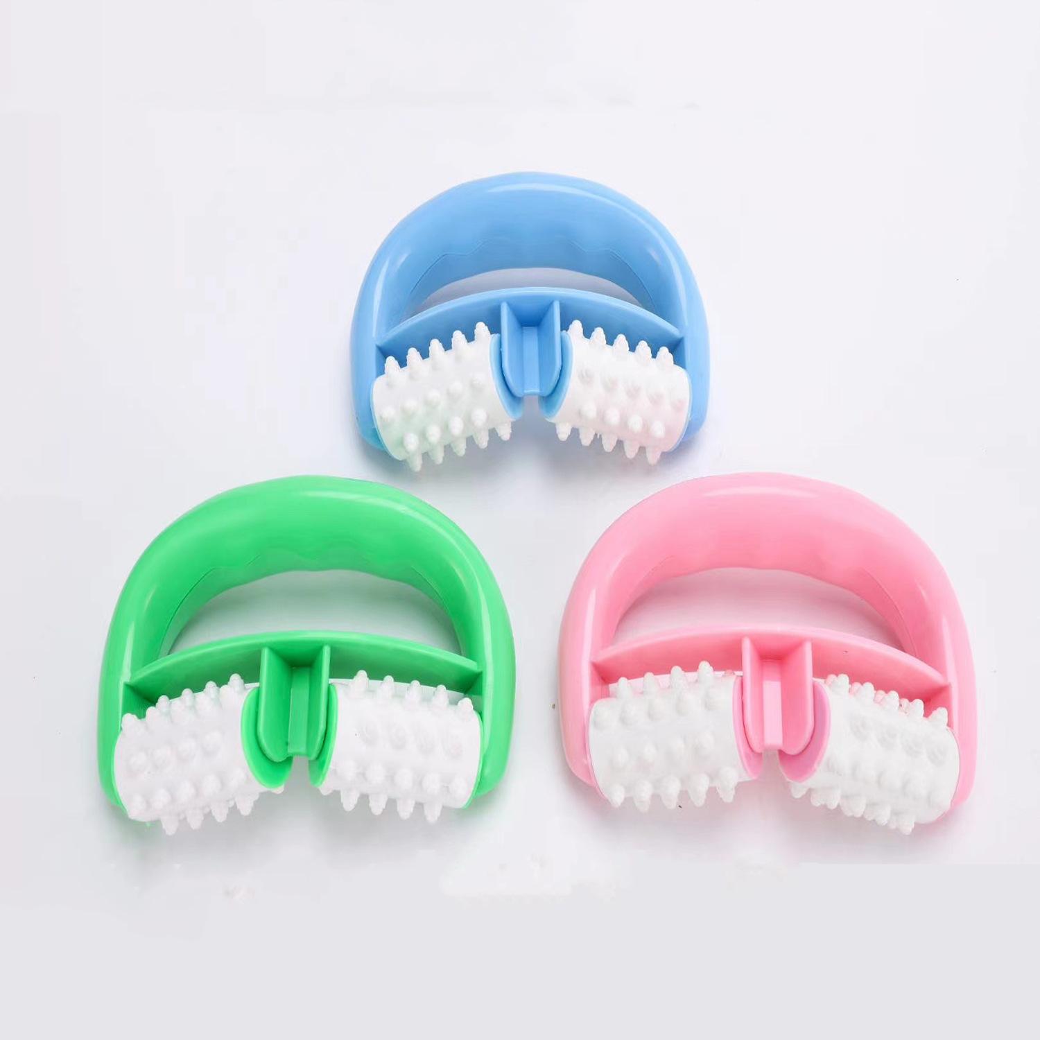 

Роликовый массажер Многофункциональный массажный артефакт для тела, шеи, рук, ног, ручной толкающий роликовый массажер