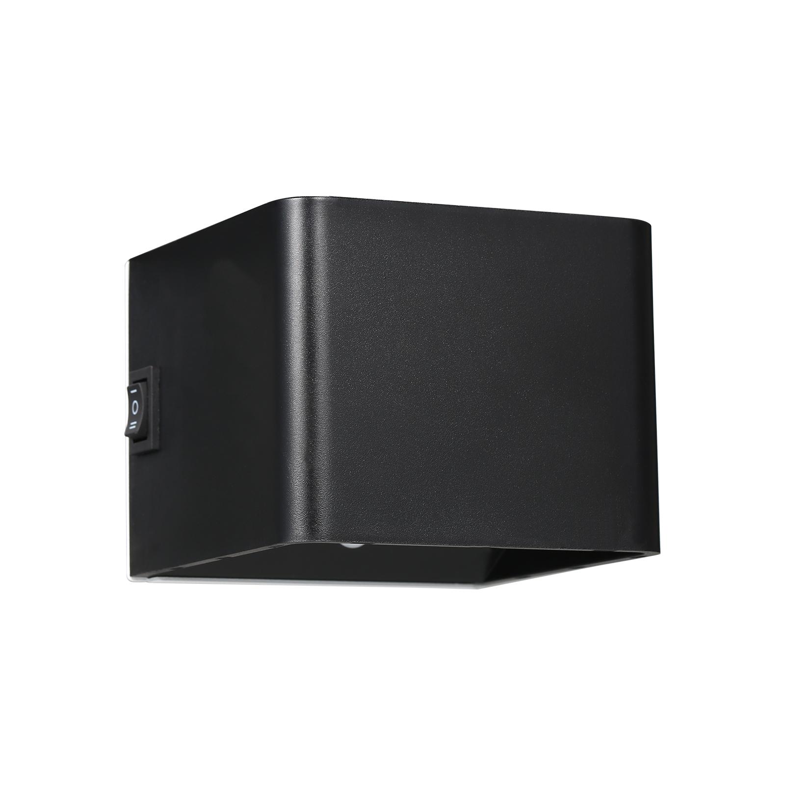 

5 Вт USB настенный светильник с чувствительным датчиком освещенности, встроенный аккумулятор высокой емкости 2000 мАч, портативный для спальни, гостиной чёрный