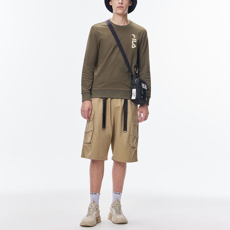 New FILA Sweatshirt Men's Withered Moss Green F11M138206F-KK