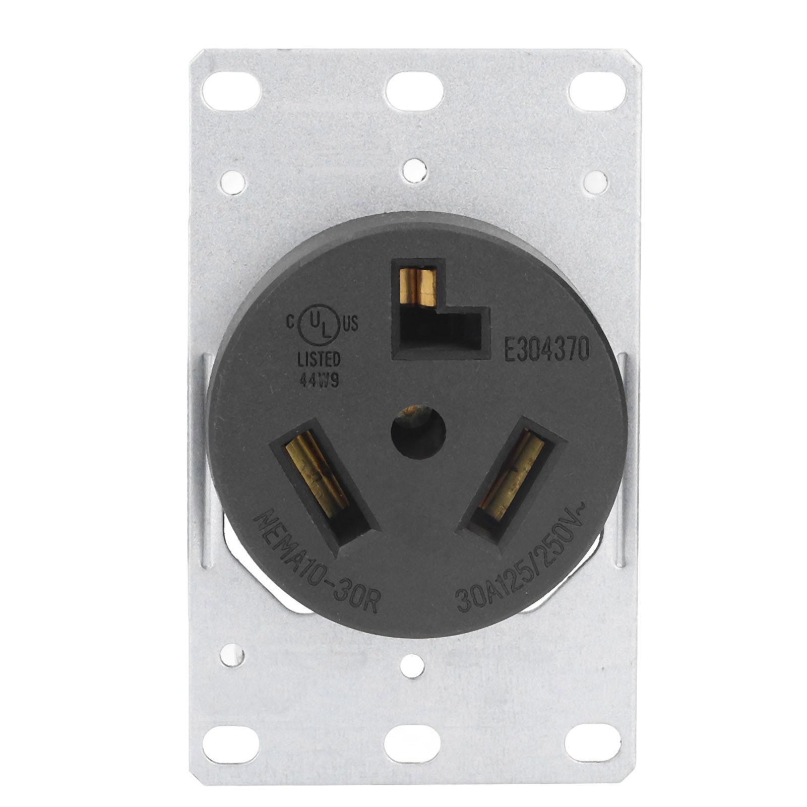 

Розетка Розетка стандарту США 3 отвори 30A 125V 250V NEMA 10‑30R для дому