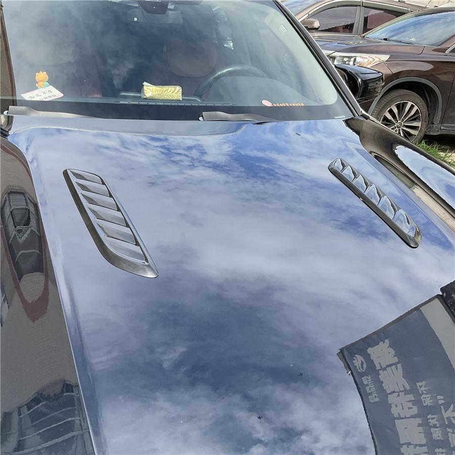 1 par Dekorative bilpanserluftventiler Luftinntak Svart blank