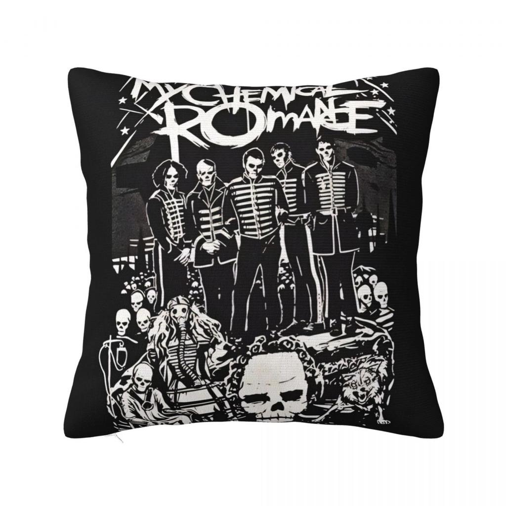 Pillow Cover My Chemical Romance MCR Music Band Design Cushion Cover Pillow Case For Office Car Home Decorative Pillowcases