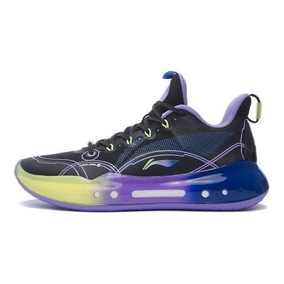 Li Ning Yu Shuai 14 Low Orlando Twilight Basketballschuhe Herren Sneaker Schwarz Blau Lila ABAR123-20