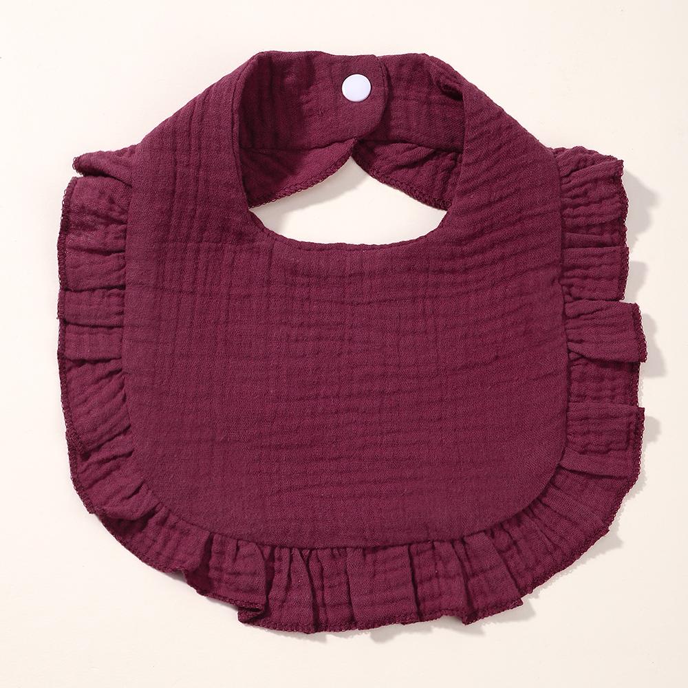 Neugeborenen Lätzchen Säugling Spucktücher Babysachen Füttern Sabber Lätzchen Bandana Spucktuch Kleinkind Rüschen Einfarbiges Lätzchen Babyzubehör