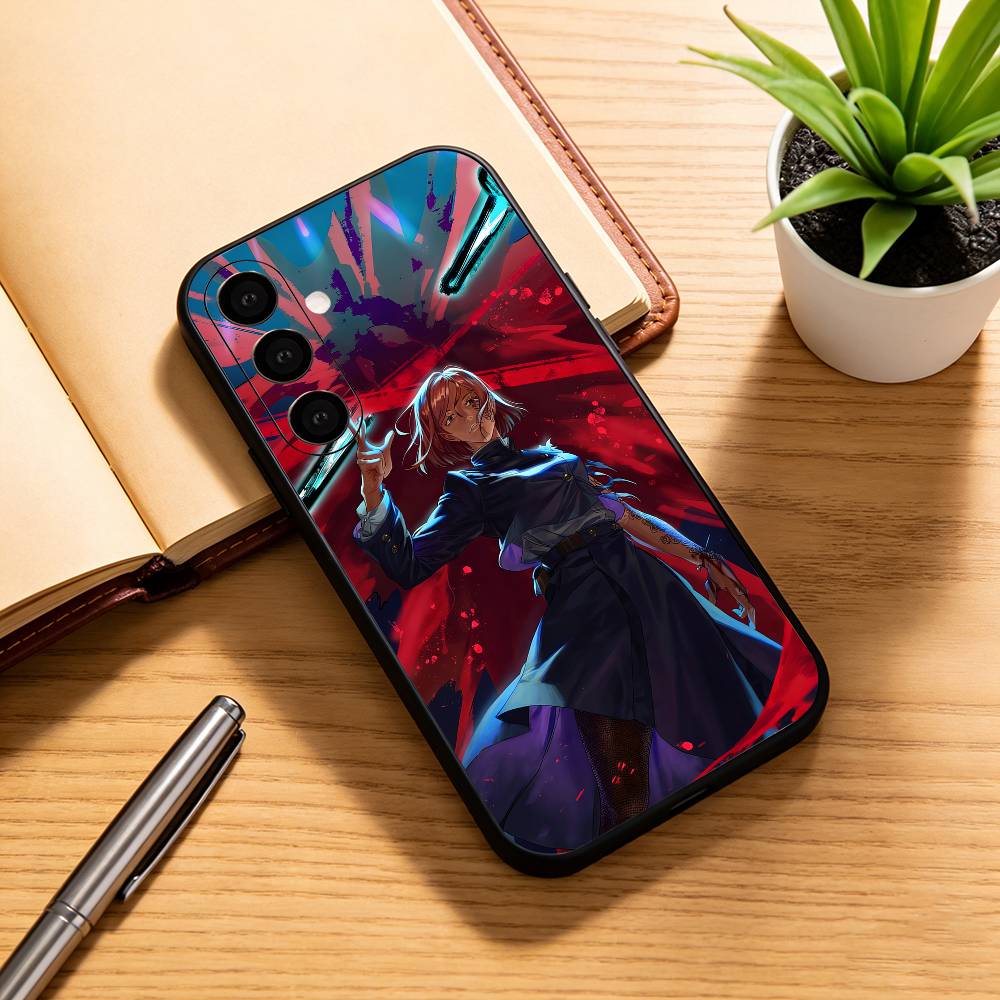 

J-Jujutsu Kaisen K-Kugisaki N-Nobara Phone Case For Samsung Galaxy A73,A72,A71,A70,A53,A52,A51,Others Soft Black Cover Samsung a31