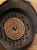 Retro Iron  Mosquito Coil Holder with Cover Vintage Mosquito Repellent Incenses Rack Household Aromatherapy Burner