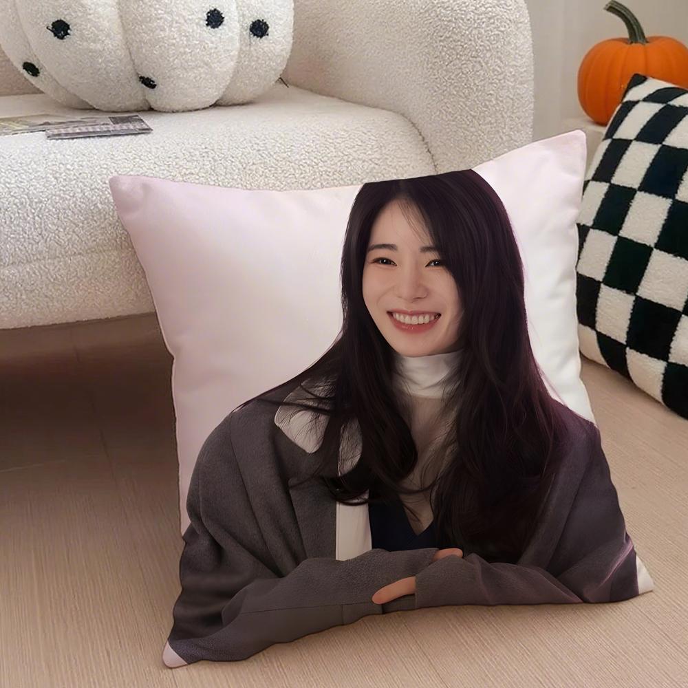 Actor Seductive LLim Jiyeon Cushion Cover Throw Pillow Cover Hidden Button Durable Polyester Chair Cushion