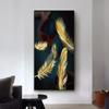 Poster e stampe di piume di lusso astratte, dipinti su tela colorati nordici, quadri artistici da parete per soggiorno, casa, veranda, arredamento