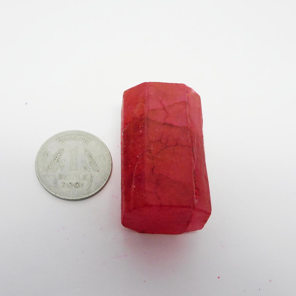 Uncut Red Ruby Rough 276.40 Carat CERTIFIED Loose Gemstone Natural Rough p-2879-h