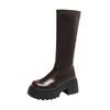 Black Boots Women's 2025 New Spring, Autumn and Winter Thick-soled Knee-high Knight Boots Small Long Boots
