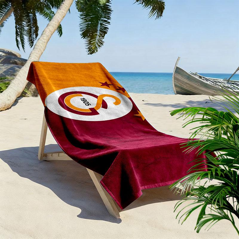 Galatasaray Print Beach Towel, Large Soft Quick Dry Towel for Beach Camping Swimming
