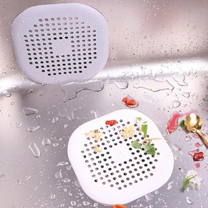 New Household Kitchen Sink Filter Sink Strainer Hair Catcher Stopper Bathroom Floor Drain Shower Sink Drains Cover Filter Strain