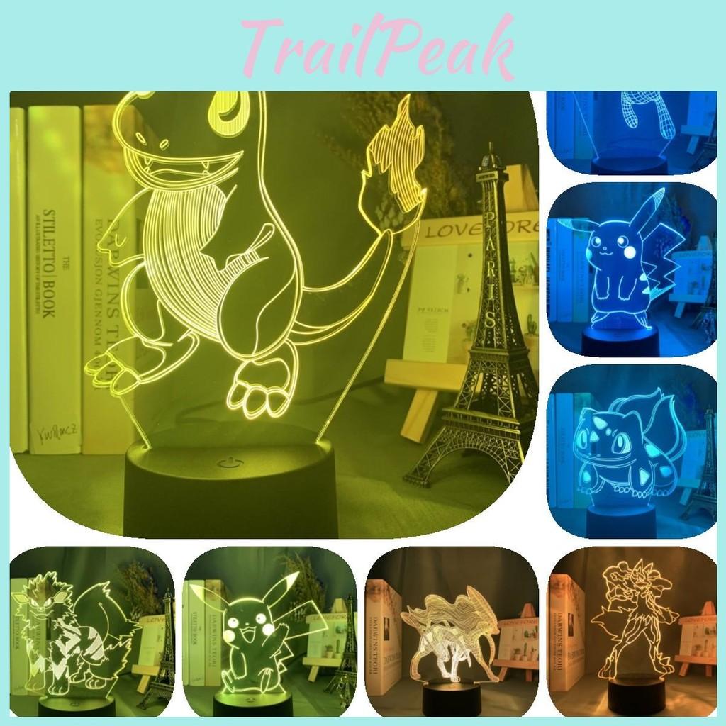 3d Characters Usb Night Light Touch Change Color Seven Colors Lamp Table