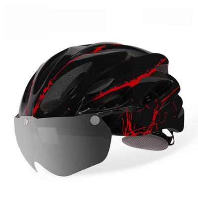 Breathable Bicycle Helmet with Goggles - One-Piece Cycling Protection