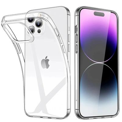 Transparente Handyhülle für iPhone 15 11 12 13 14 Pro Max, weiches TPU-Silikon für iPhone X XS Max XR 8 7 Plus, Rückseite, durchsichtige Hülle