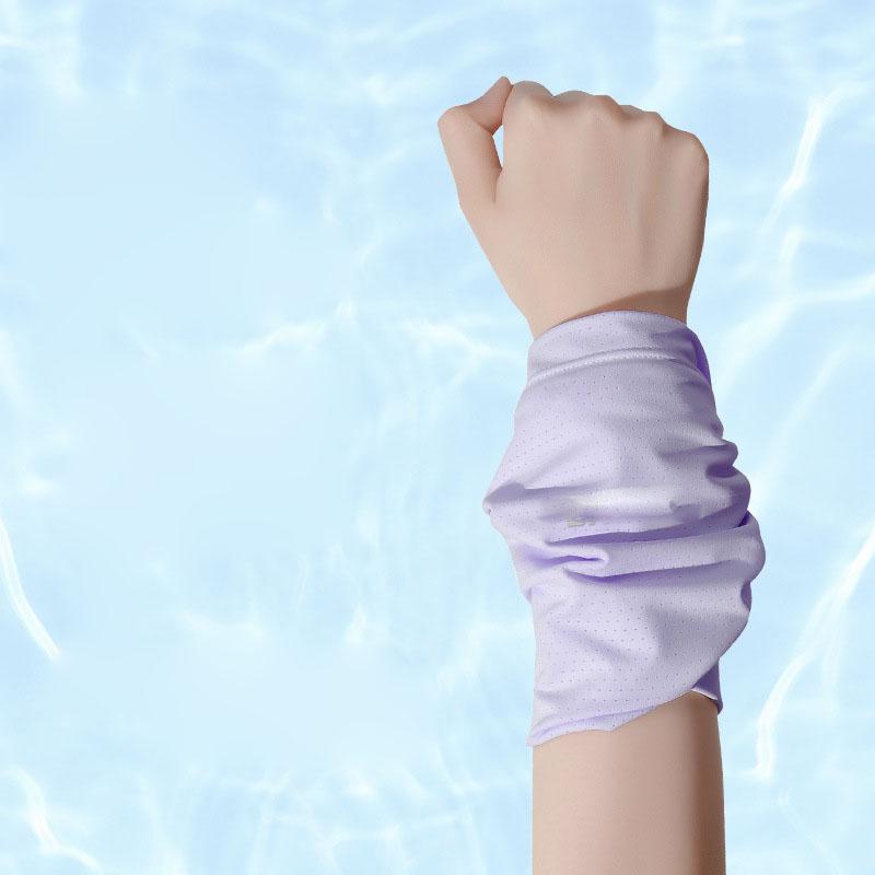 Summer Thin Sports Wrist Sweatband, Women Running Cycling Cold Feeling Wrist Towel, Quick-Drying Absorbent Wristband for Fitness