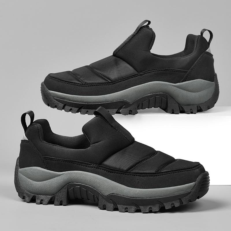 Fashion Winter Men Sneakers Warm Fur Ankel Boots Plush Men Snow Boots Plus Size Couple Shoes Non-Slip Boots Casual Men Shoes