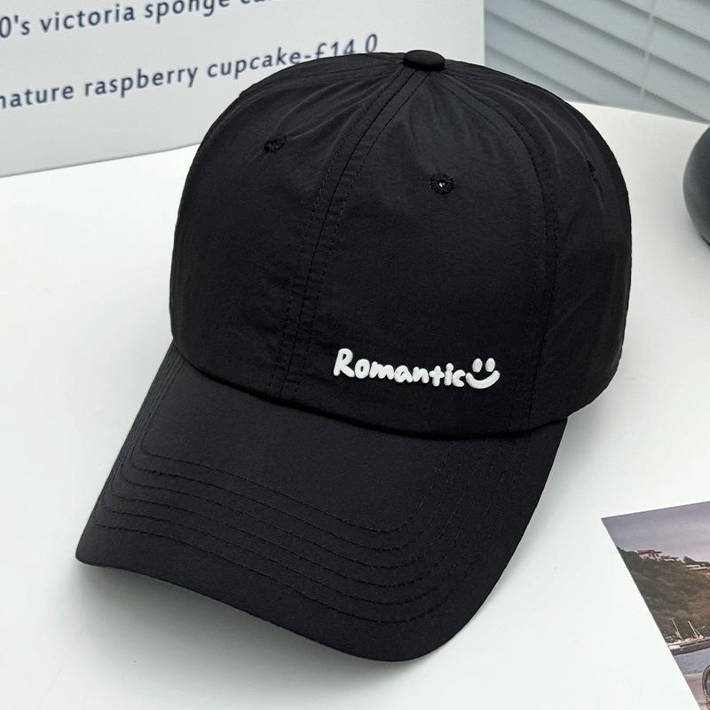 Letter Versatile Face Small Baseball Hat Female Spring and Autumn Student Quick Drying Sun Hat Sports Sunscreen Cap