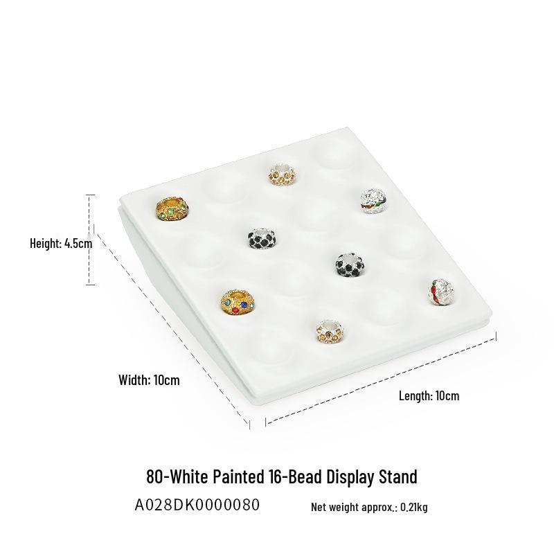 Ya Yu Holz Edelstein Präsentations- und Aufbewahrungstablett für Schmuck und Perlen