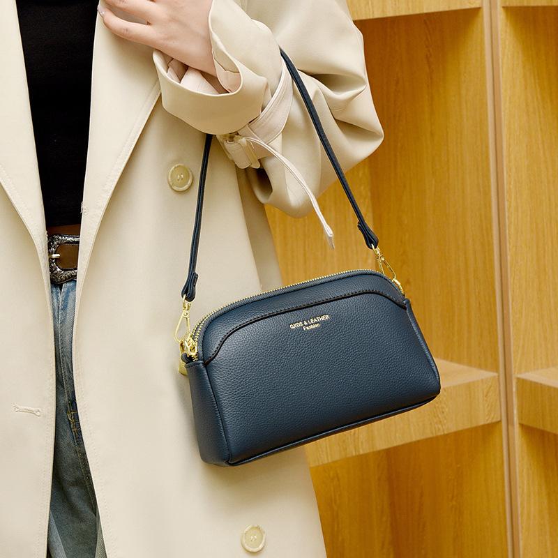 Nová kabelka do ruky Dámská luxusní měkká taška Čtyřsezónní univerzální malá čtvercová taška Niche Všestranná taška pro maminky Crossbody taška