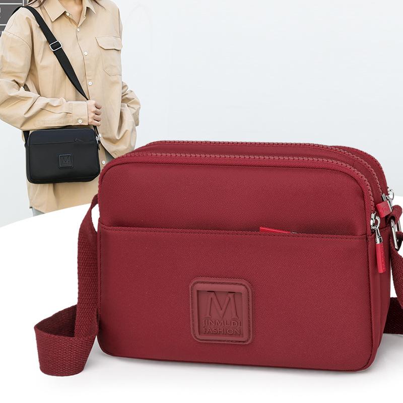 Women's Bag New Solid Color Crossbody Square Bag Women's Oxford Cloth Versatile Shoulder Bag