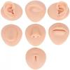 Laroal Körperpiercing-Übungsmodell, Silikon, Nasensimulation, Bauchnabelmodell, Set, Zunge, Mund, Display, Zubehör, Ohr Für Anfänger