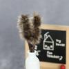 Dollhouse Feather Duster Simulation Cleaning Tools Model Toy Miniature 1/12 Scale Feather Duster for Scene Props