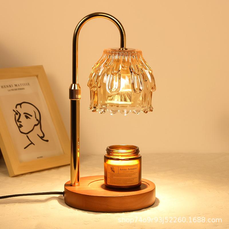 Melting Wax Lamp Ins Diffuser Gift Desk Lamp Smokeless Temperature Control American Retro Night Light Aromatherapy Lamps