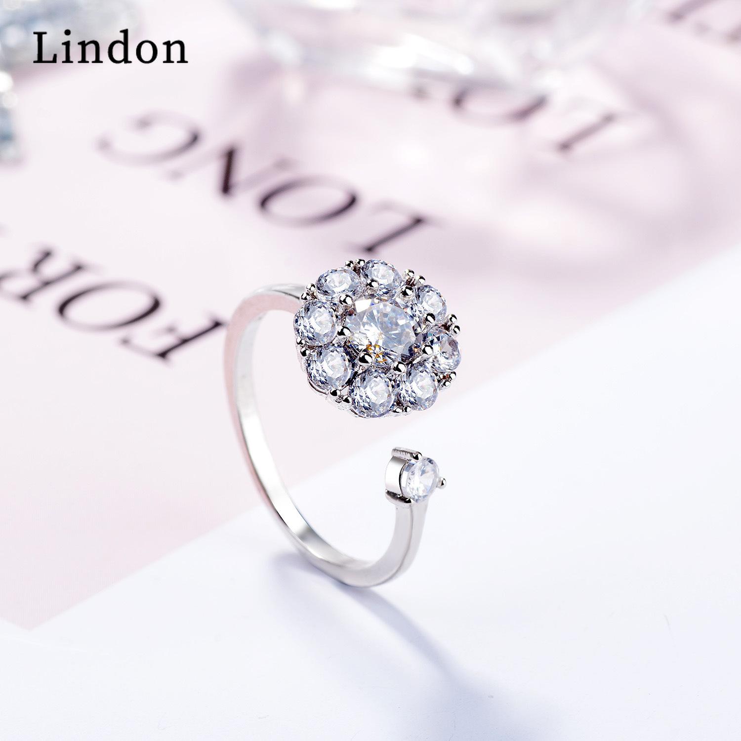 

Женские кольца Lindon с цирконом, юбилейное ювелирное кольцо для вечеринки