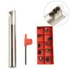 10 PCS D20mm 90° 2F Indexable Face End Mill L:150mm D:20mm APMT1135 Carbide Insert Milling Cutter Wrench Turning Tool
