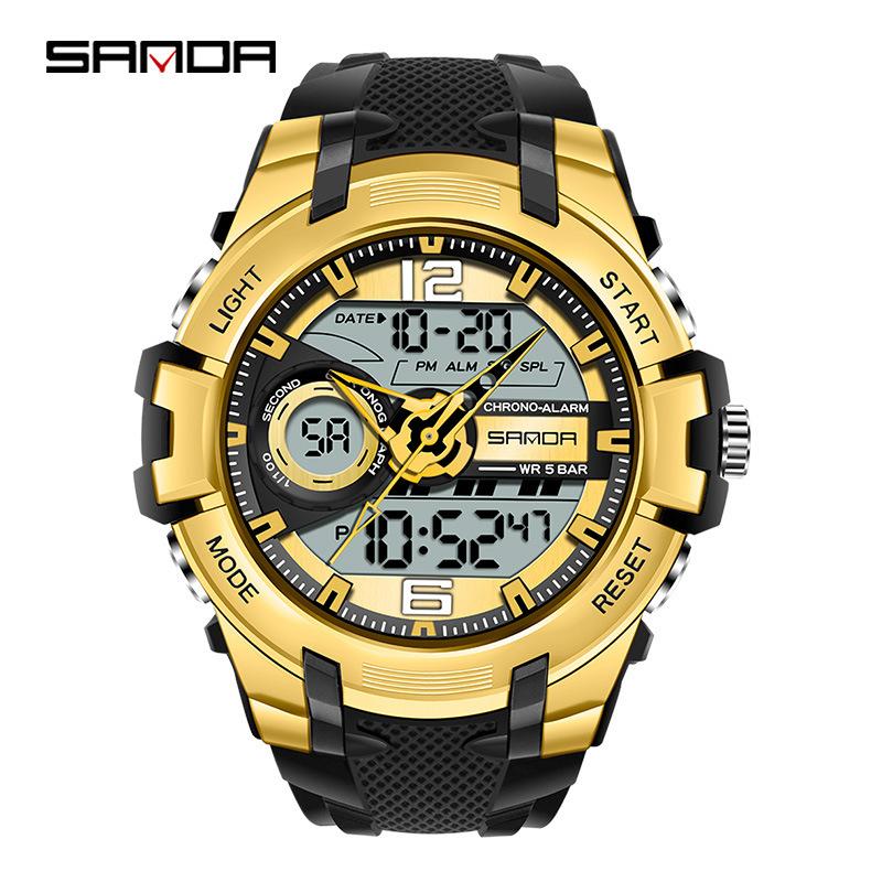 

Sanda Watch Men S Electronic Watch 6015 Youth Simple Waterproof Luminous Sports Men S Tide
