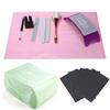 20Pcs Nail Art Table Mat Disposable Foldable Clean Pad Beauty Nail Care Polish Waterproof Tablecloth Manicure Tool Lint Paper