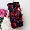 Para LG G7 ThinQ Funda Silicona Negra Gato Lindo Flores de Moda Trasera Pintada Genial Para LG G7ThinQ Funda de Teléfono LMG710EM
