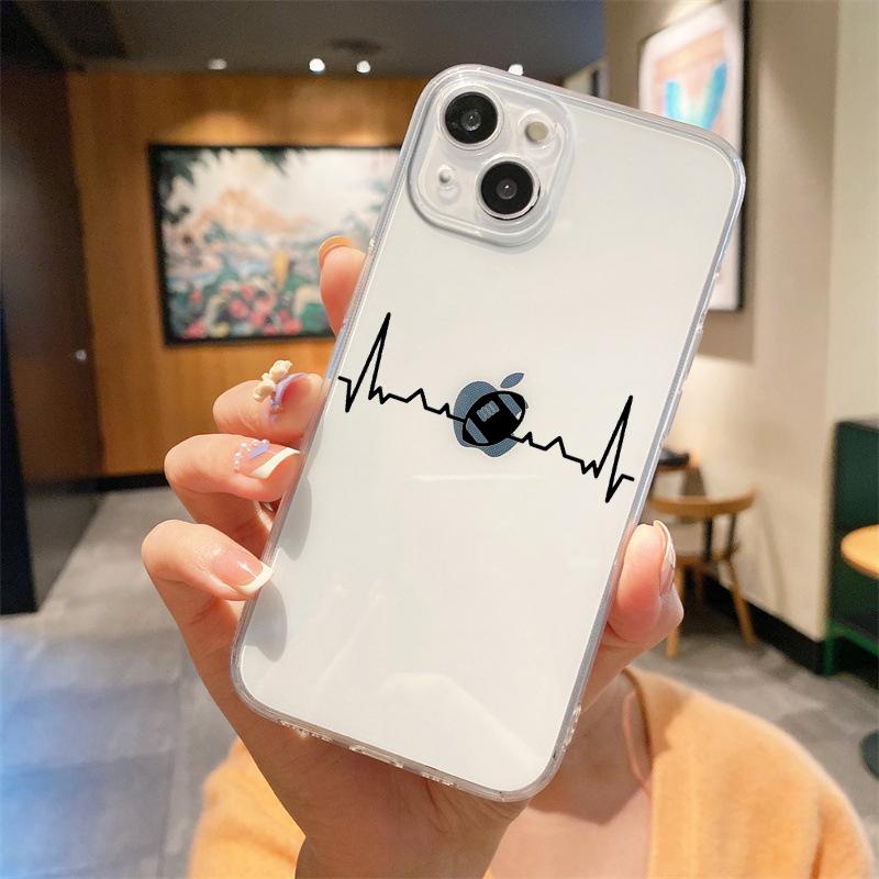 

Для iPhone 15 16 14 13 12 mini 11 Pro Max XS X XR SE 7 8 Plus Силиконовый Прозрачный Чехол Мяч для Регби Роскошный Чехол для Телефона iPhone 11 Pro