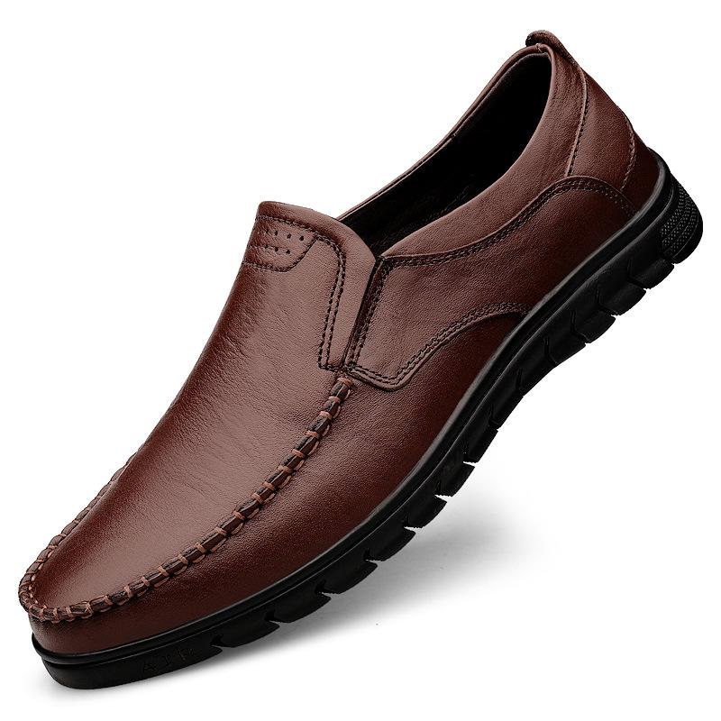 Men s Large Size Soft Leather Business Casual Shoes - Soft Sole, Cross-Border, Middle-Aged Style 41
