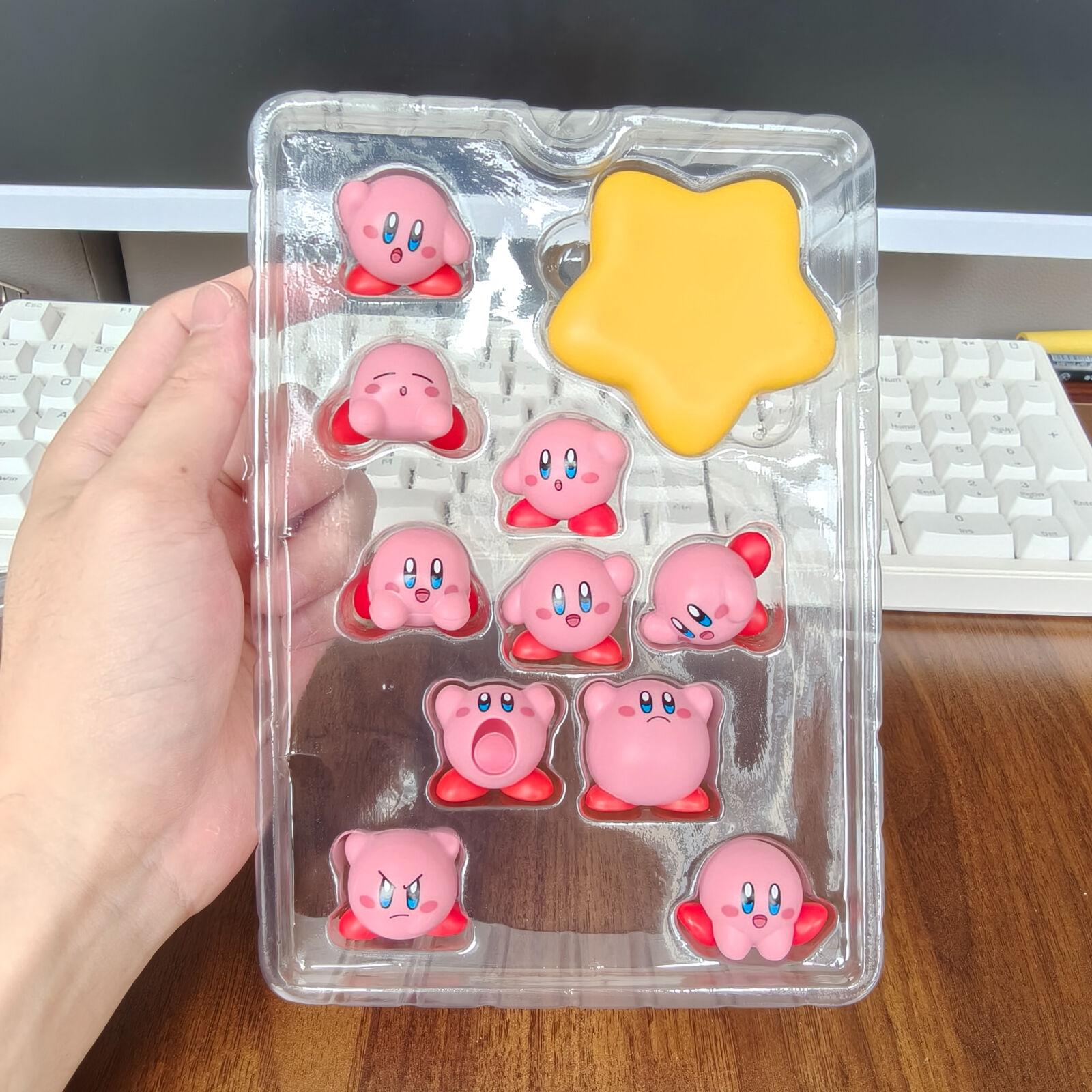 

11Pcs/Set Clever Toy Action Figure Cute Kawaii Star Kirby Adventure Game Stackable PVC Anime Figure Model Kids Birthday Gift