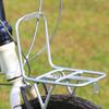 Folding Bike Front Rack Aluminum Alloy Front Bicycle Pannier Rack Light Weight Luggage Carriers for Commuting and Travel