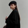 LALA Wool Beret Baker Hat (Wool Gloves and Pouch Included)