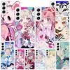 Cute Anime Girl INS Phone Case For Samsung Galaxy S24 S25 Edge S26 Ultra S23 S22 S21 Plus S20 FE + Personalized Print Cover Gala