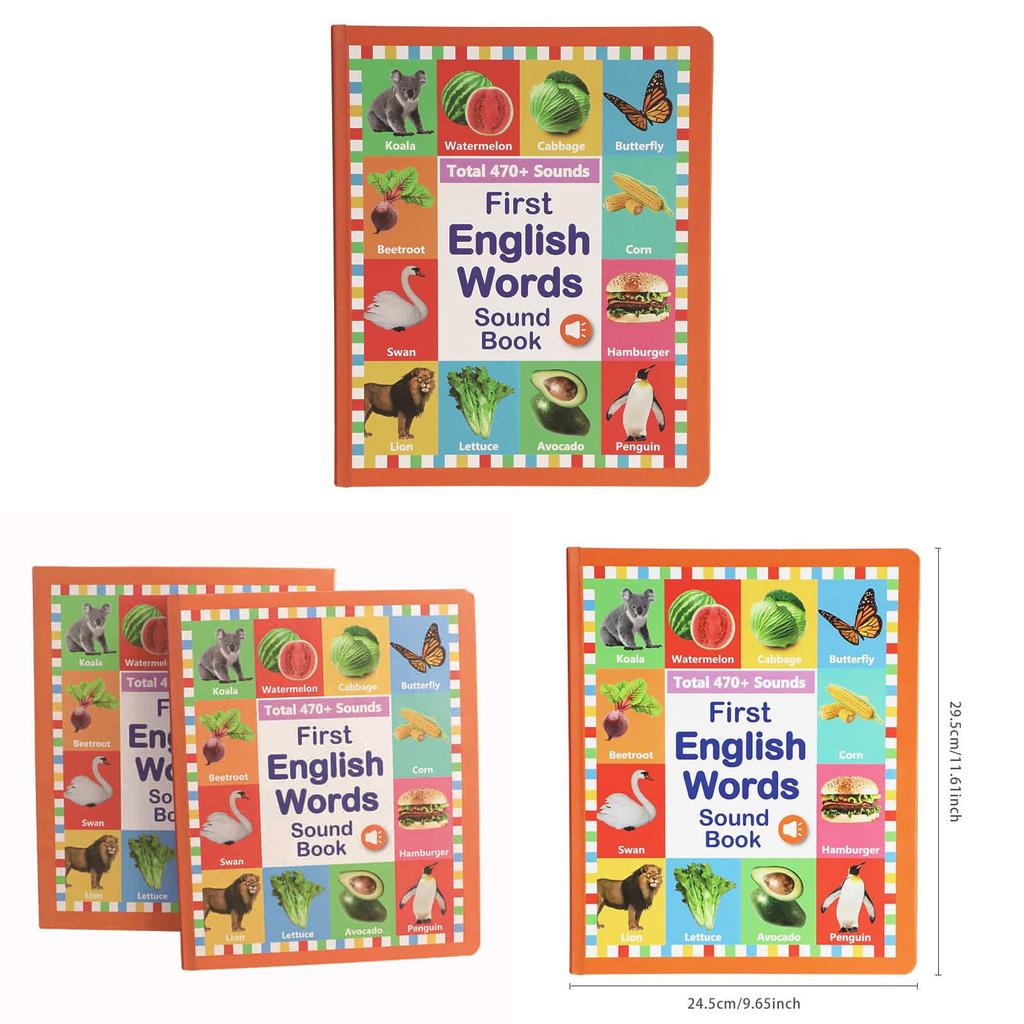Childrens English Learning Book For Early Education And Sensory Development